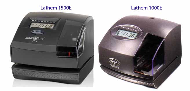 Lathem atomic order time clock 1500e With Key